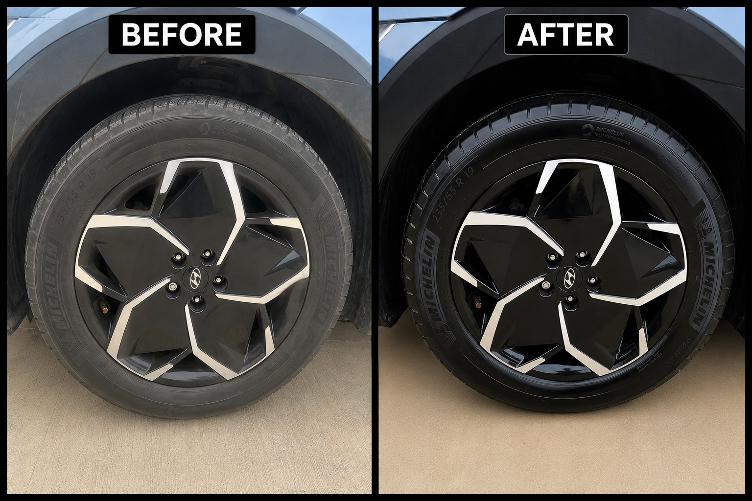 Wheels & Tires — Before & After